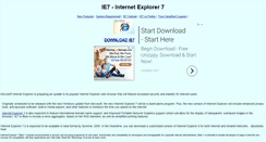 Desktop Screenshot of ie7download.com